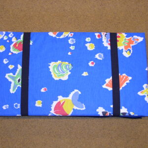 Fabric-covered, foldable mat 120x53x1 cm