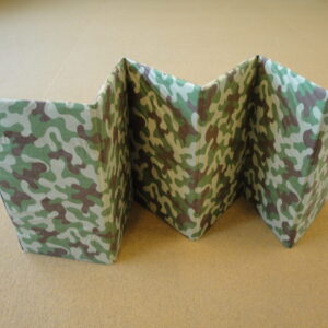 Fabric-covered, foldable mat 180x53x1 cm
