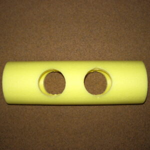 Swim noodle connector with two holes
