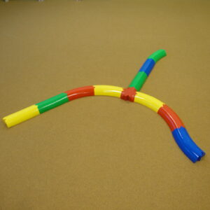 Balance track from half-cylinders, set
