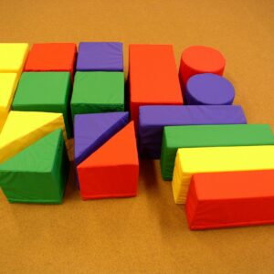 Large soft geometric building blocks, set