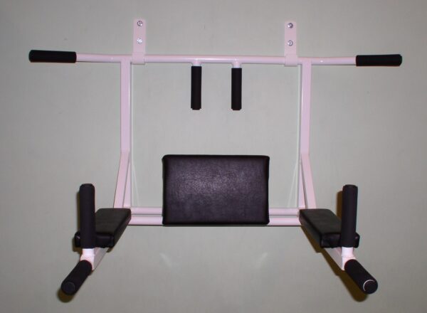 Wall mounted pull up/press up gym bar