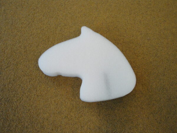 Polyethylene foam horse head