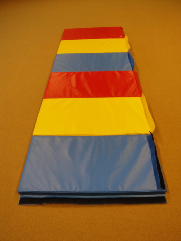 Võimlemismatt, 3-ks volditav, 3-värviline, 150x100x6 cm